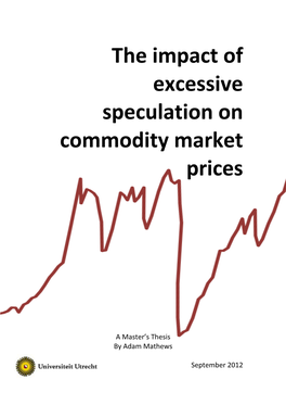 The Impact of Excessive Speculation on Commodity Market Prices [Pdf]