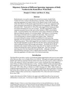 Summary of Run Timing and Abundance of Adult Pacific Salmon