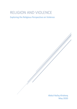 Religion and Violence