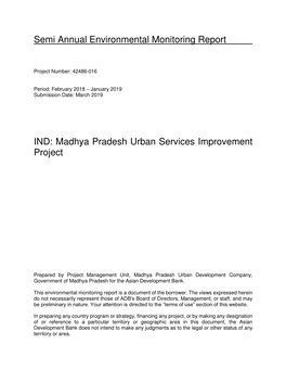 Madhya Pradesh Urban Services Improvement Project