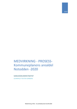 Kommuneplanens Arealdel Notodden -2020