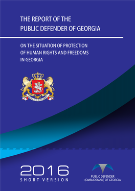The Report of the Public Defender of Georgia