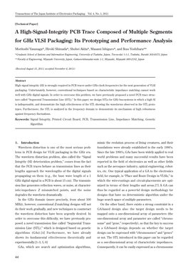 A High-Signal-Integrity PCB Trace Composed of Multiple Segments for Ghz VLSI Packaging: Its Prototyping and Performance Analysis