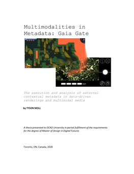 Multimodalities in Metadata: Gaia Gate