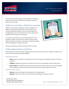 Single Entry Accounting Vs. Double-Entry Accounting