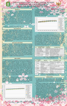 By. Ersa Ersa Tri Fitriasari (Ersa3.Dhobithoh@Gmail.Com) Human Resources Development Agency of West Kalimantan Province, Indonesia