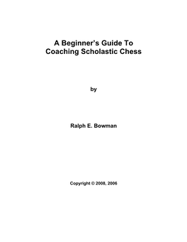 A Beginner's Guide To