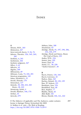 A Abrams, M.H., 203 Abstraction, 267 Actor-Network Theory, 9, 56, 76