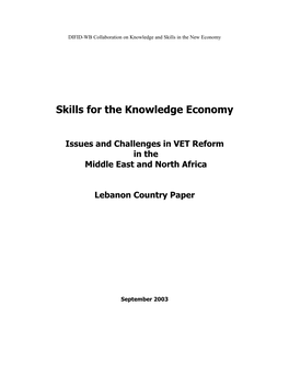 Skills for the Knowledge Economy
