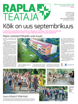 Rapla Teataja 2019-09.Pdf