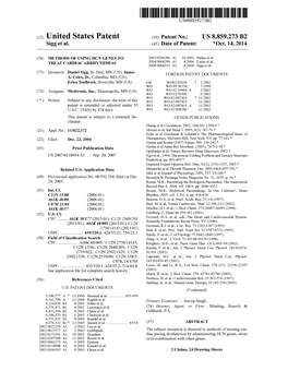 (12) United States Patent (10) Patent No.: US 8,859,273 B2 Sigg Et Al
