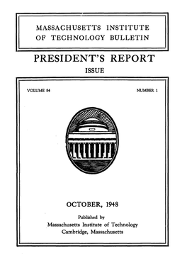 President's Report Issue