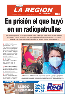 En Prisión El Que Huyó En Un Radiopatrullas