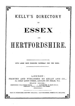 Printed and Published by Kelly and Co 51, Great Queen Street, Lincoln's Inn Fields, W.C