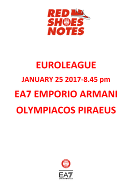Euroleague Ea7 Emporio Armani
