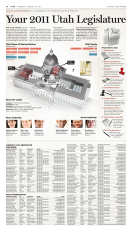 Your 2011 Utah Legislature