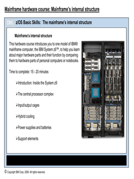 Mainframe's Internal Structure