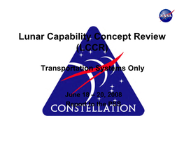 Lunar Capability Concept Review (LCCR)