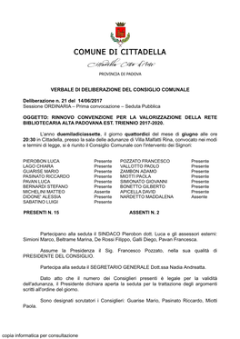 Comune Di Cittadella