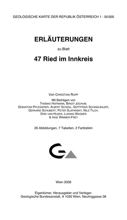 ERLÄUTERUNGEN 47 Ried Im Innkreis