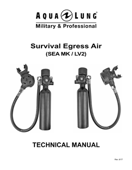 TECHNICAL MANUAL Survival Egress