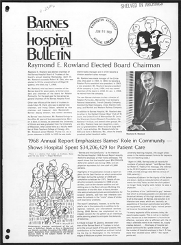 Barnes Hospital Bulletin