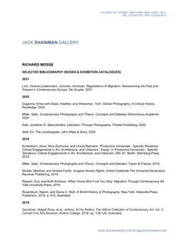 Bibliography (Books & Exhibition Catalogues)