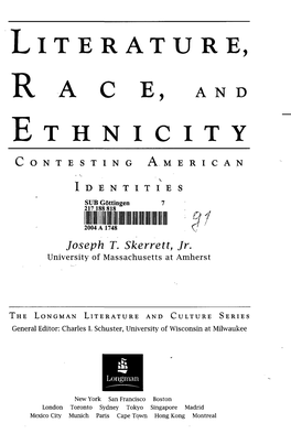 Literature, R a C E , Ethnicity