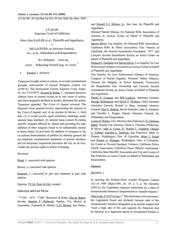 2 P.3D 581 Supreme Court of California Peter Alan KASLER Et Al