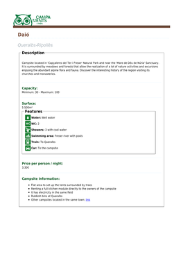 Queralbs-Ripollès Description