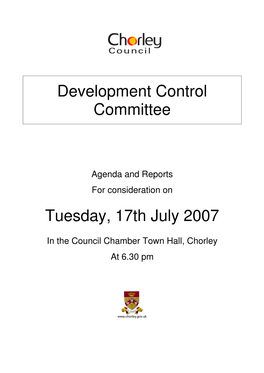 Development Control Committee Tuesday, 17Th July 2007