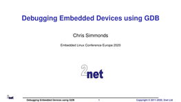 Debugging Embedded Devices Using GDB