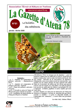 Le Bulletin Des Adhérents Janvier - Février 2020