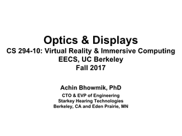 Optics & Displays