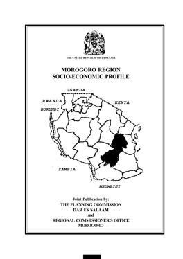 Morogoro Region Socio-Economic Profile