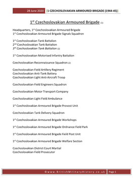 1 Czechoslovakian Armoured Brigade (1944-45)]