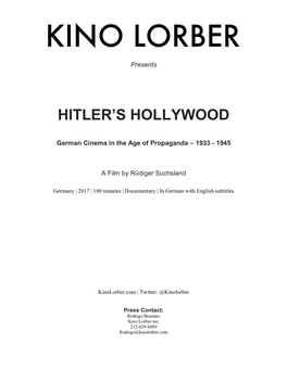 Hitler's Hollywood