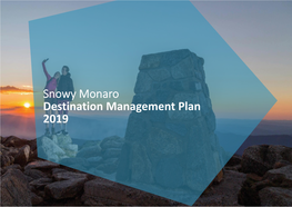 Snowy Monaro Destination Management Plan 2019 1