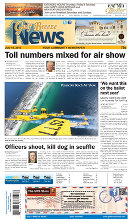 Toll Numbers Mixed for Air Show