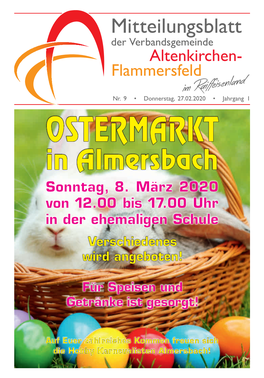 Mitteilungsblatt Der Verbandsgemeinde