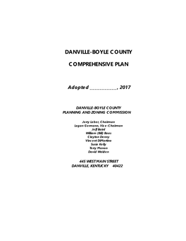 Danville-Boyle County Comprehensive Plan