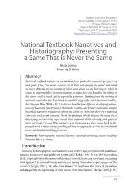 National Textbook Narratives and Historiography: Presenting a Same