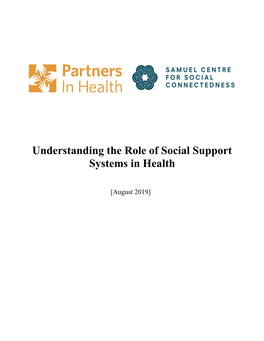 Understanding the Role of Social Support Systems in Health