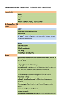 TMDP List a 2012 Forms with Procedures Listed.Xlsx