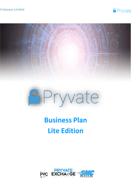 Business Plan Lite Edition