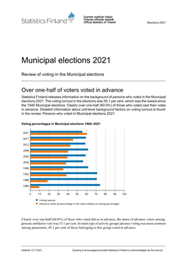 Municipal Elections 2021