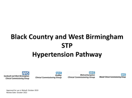 Black Country and West Birmingham STP Hypertension Pathway