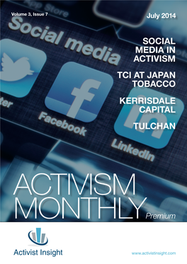 Social Media in Activism Tci at Japan Tobacco Kerrisdale Capital Tulchan