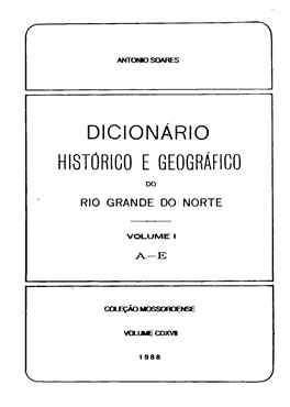 Dicionário Histórico E Geográfico