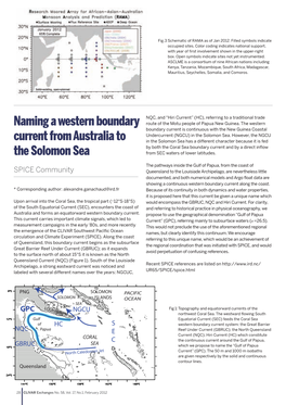 Naming a Western Boundary Current from Australia to the Solomon